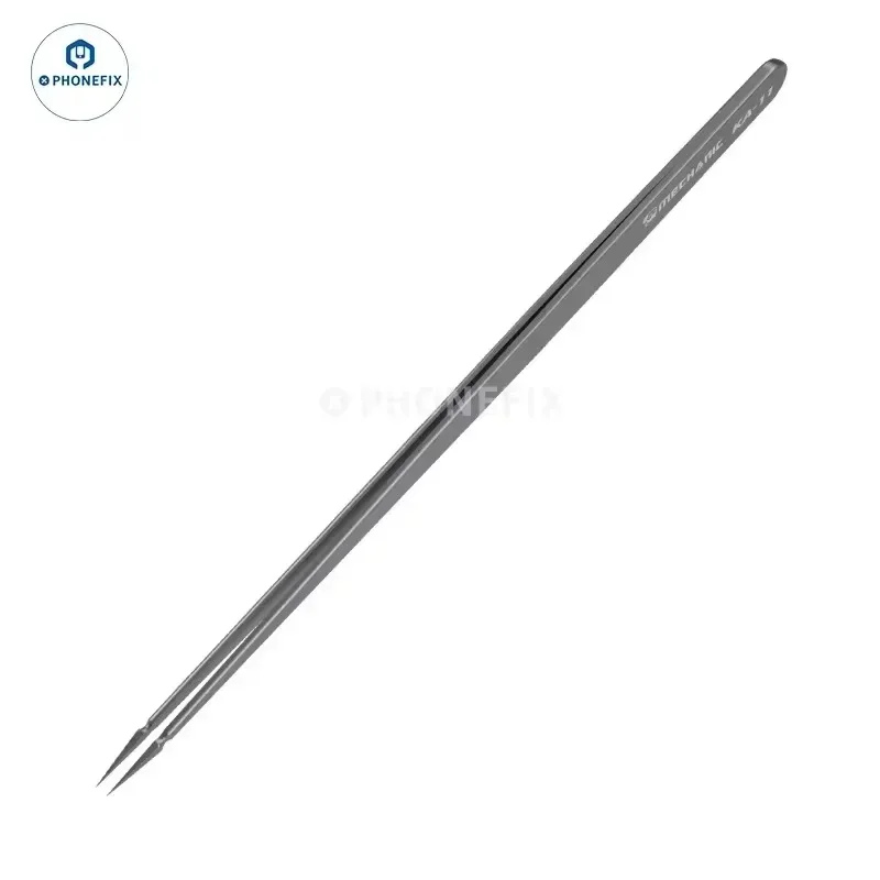 MECHANIC KA-11 Industrial Tweezers Stainless Steel Micrometer Tip Non-magnetic Precision Jump Wire Tweezers Phone Repair Tools