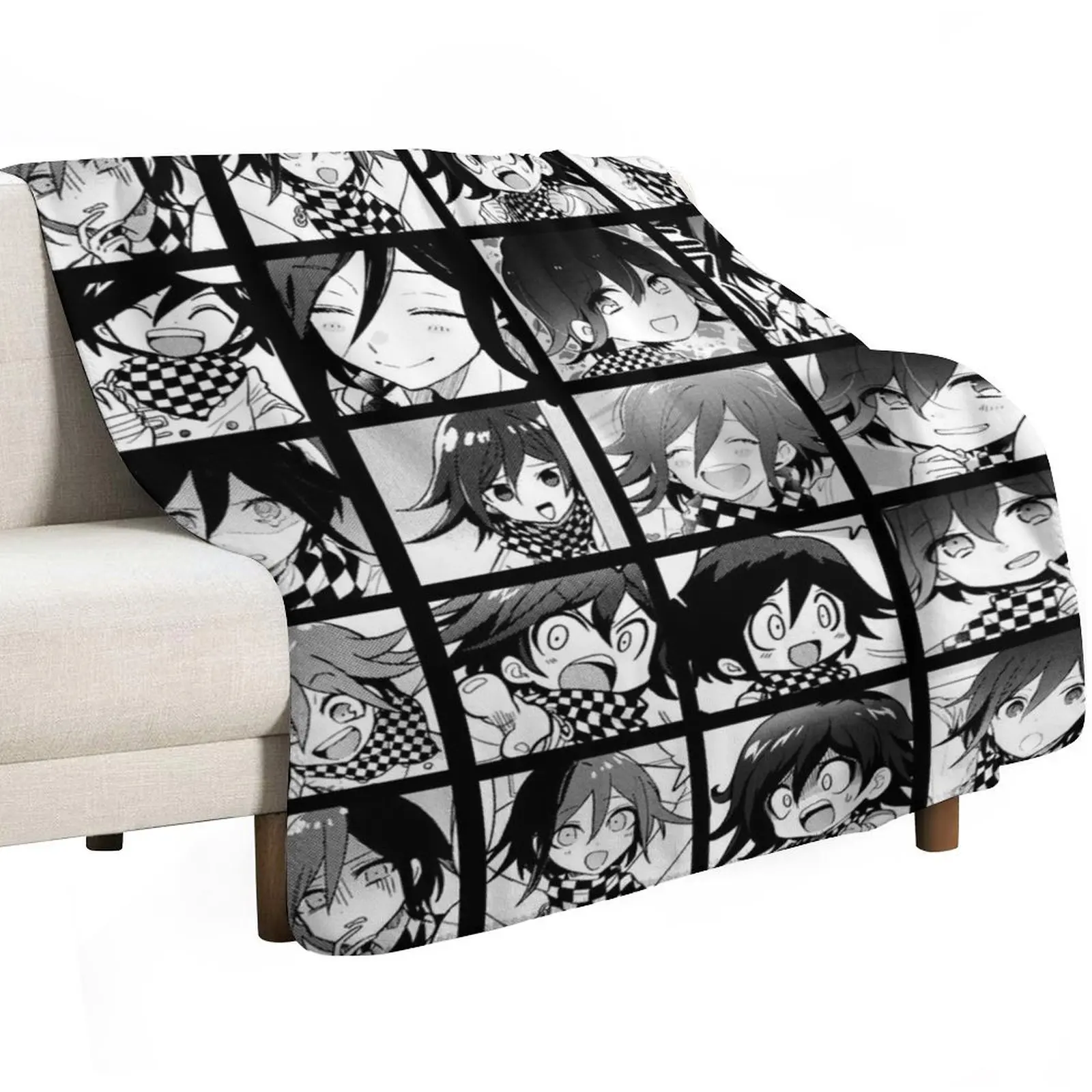 Kokichi Manga Collection Throw Blanket Flannels wednesday Heavy Blankets For Sofas for babies heavy to sleep Blankets
