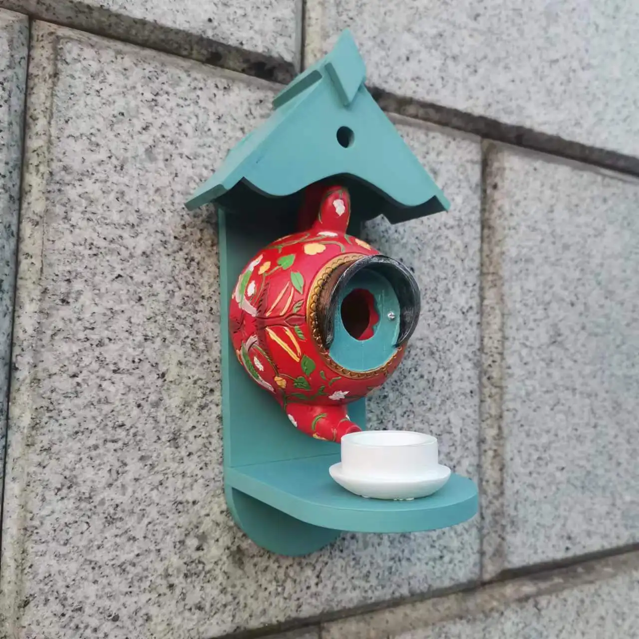 

Птичий домик и кормушка, чайник, украшение для сада