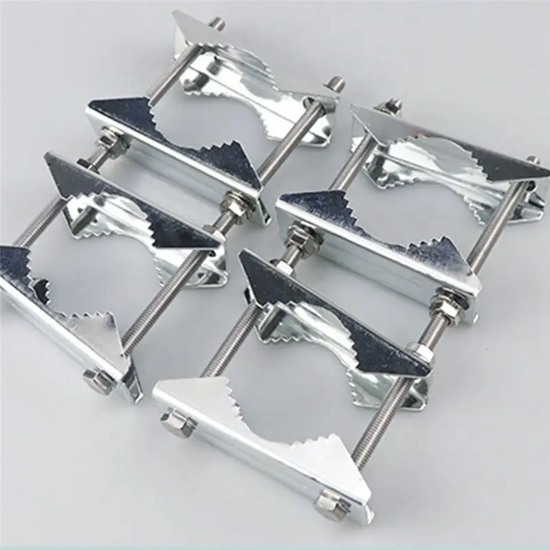 AA14 3 Pack Double Antenna Mast Clamp V Jaw Block 5.5Inch Bolts,Anti-Rust Heavy Duty Pole to Pole Mounting Kit Bracket Holder