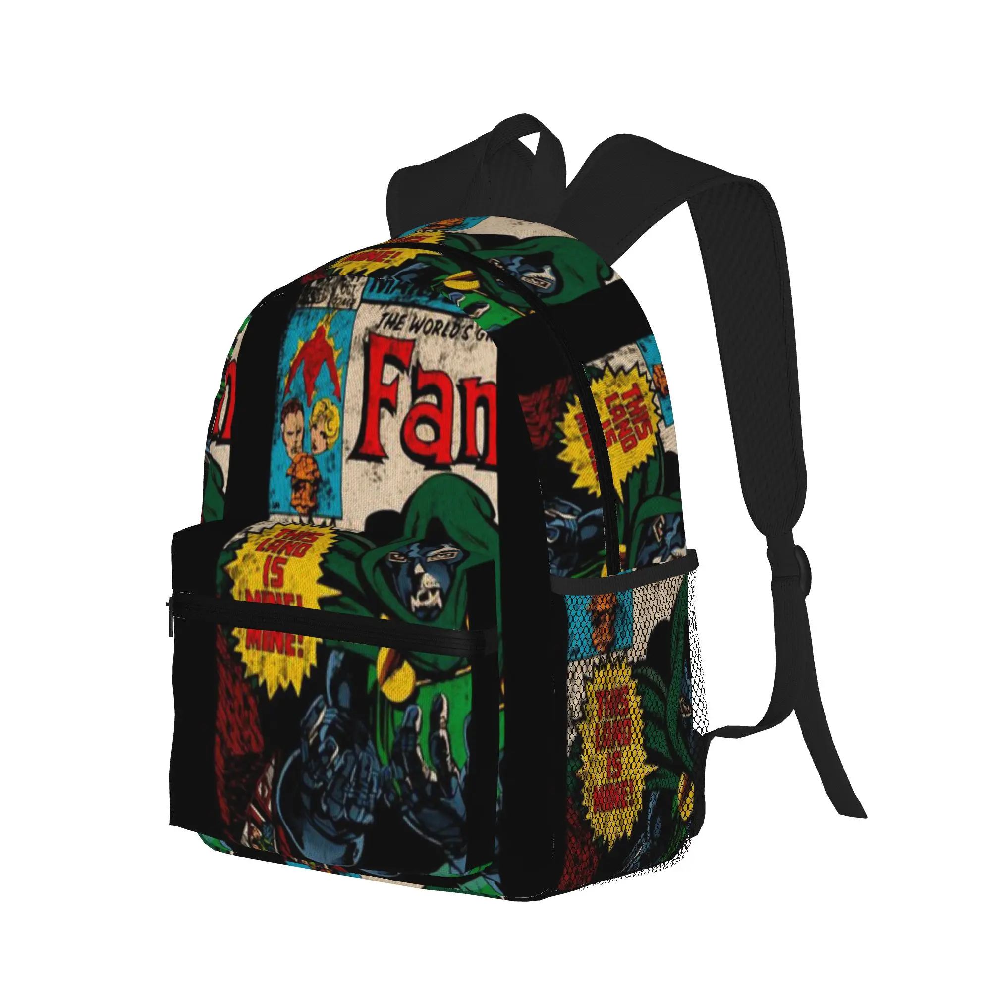 Books Classic Superhero Logo Vintage Movie Comics  Casual Backpack for Students and Adults Man backpack