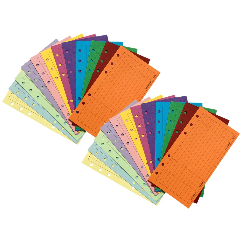 24 pezzi di carta solforica budget contanti per il monitoraggio delle spese pratiche buste per soldi a fogli mobili forniture per ufficio libro dei conti contanti