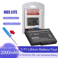 PURFIELD 2000mAh 3,7 V batería recargable para Nintendo NDSL DSL NDS Lite batería de repuesto + con Mini destornillador