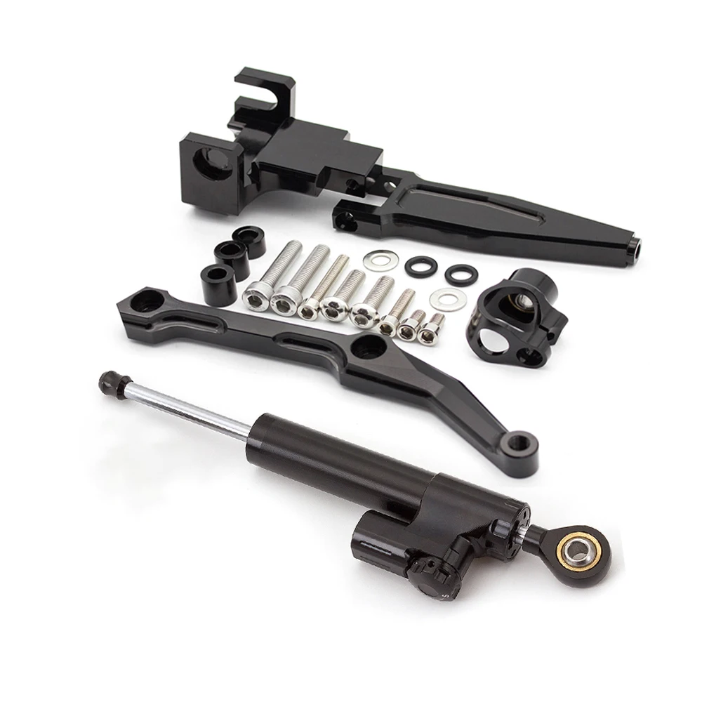 For Yamaha MT09 Tracer /FJ09 Tracer 2016-2020 CNC Motorcycle Stabilizer Damper Steering Mount Bracket Holder Support Kit Set