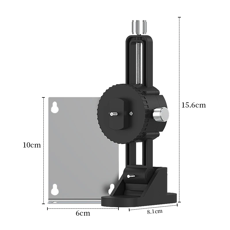 1pc Laser Level Wall Bracket Wall-mounted Bracket For Laser Levels 1/4\'\' Thread Hanging Bracket Holder Level Wall Bracket