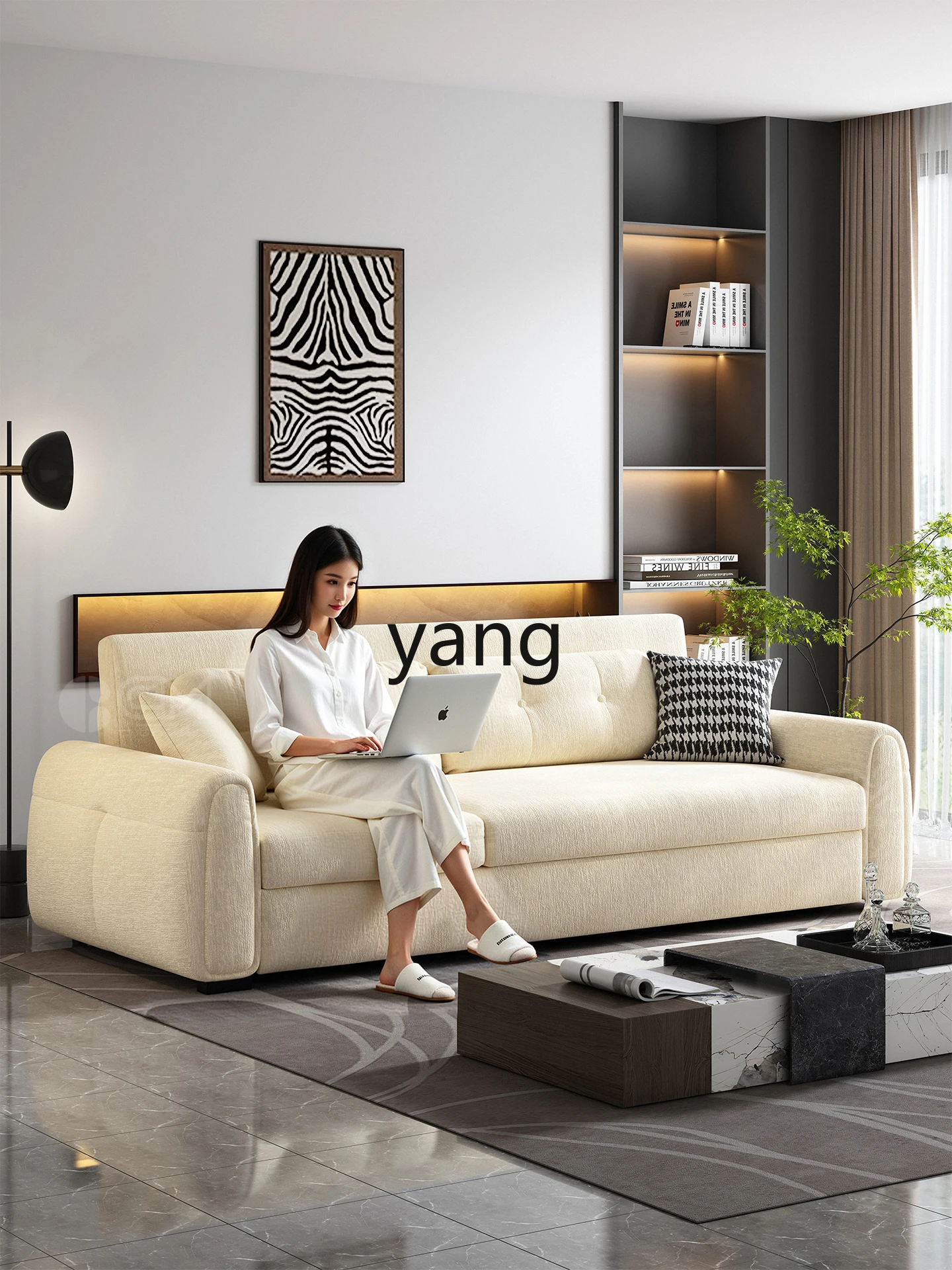 LH folding sofa bed integrated dual-purpose small apartment living room multi-function bed sofa