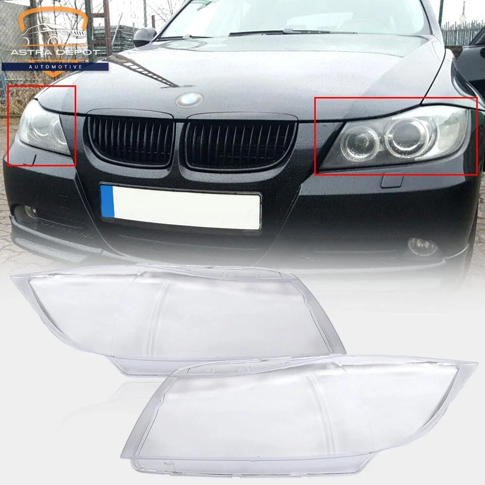 

63117240261 For BMW 3-series E90 E91 2005-2012 Facelift Car LH/RH Front Lamp Lens Cover Clear Lampshade Xenon Headlight Shell