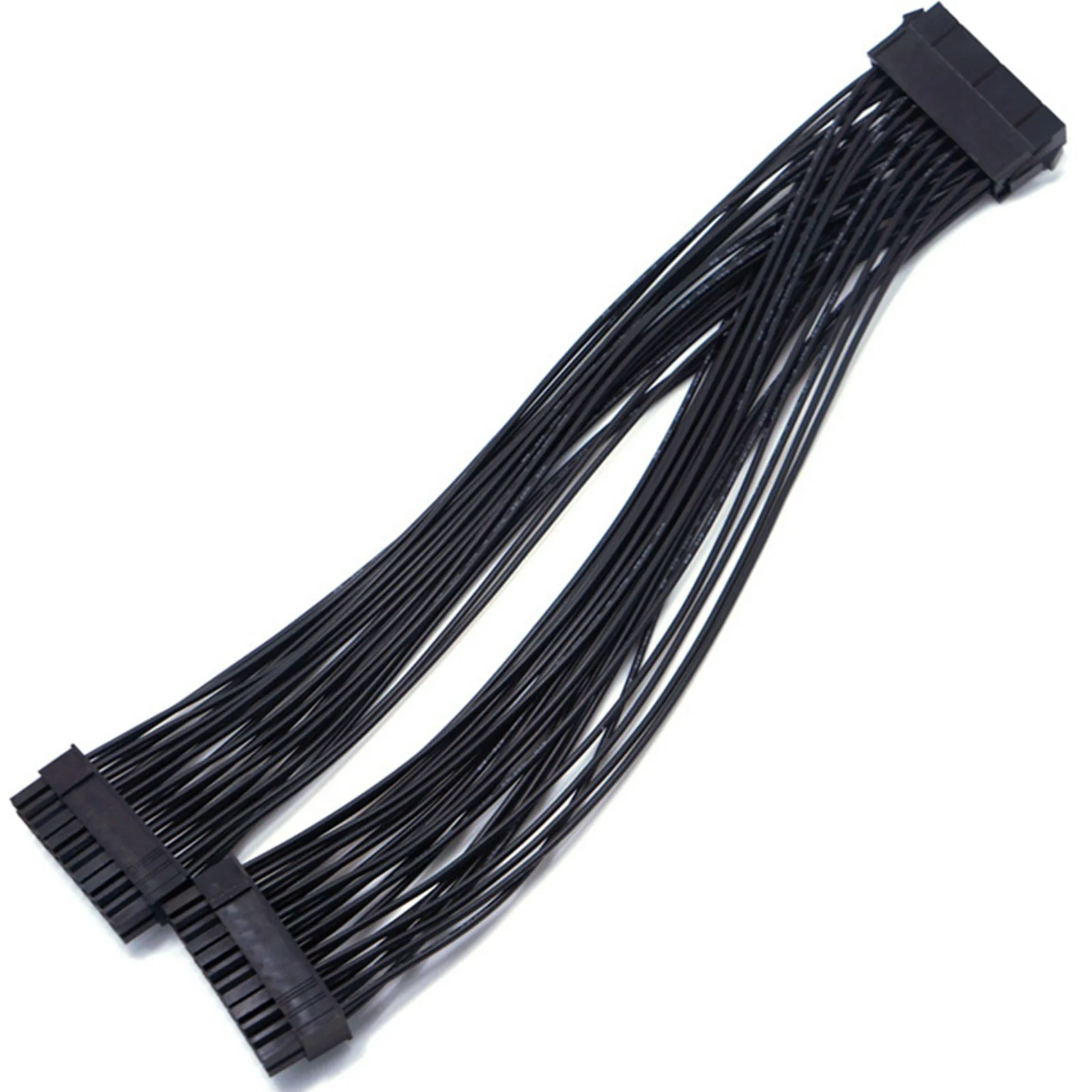 3X ATX 24Pin 1 To 2 Port Power Supply Extension Cable PSU Male To Female Splitter 24PIN Extension Cable-Y18A
