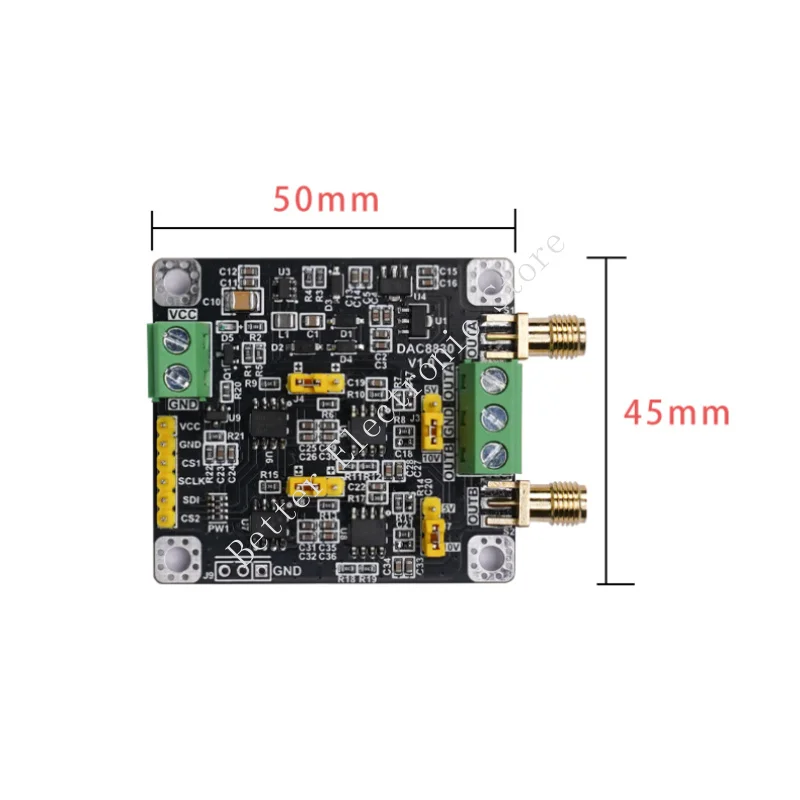 وحدة Dac8830 ثنائية القناة 2 قناة 16 بت محول رقمي إلى تناظري Dac وحدة 0-5 فولت 0-10 فولت ± 10 فولت #3
