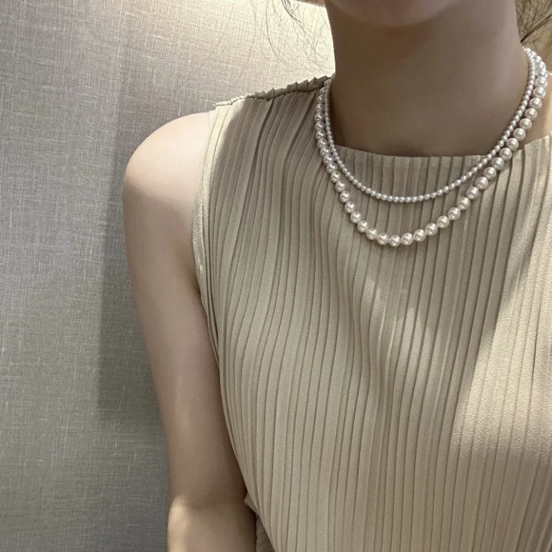 

Little Light Bulb 6-7mm Natural Freshwater Akoya Pearl Women Versatile Necklace