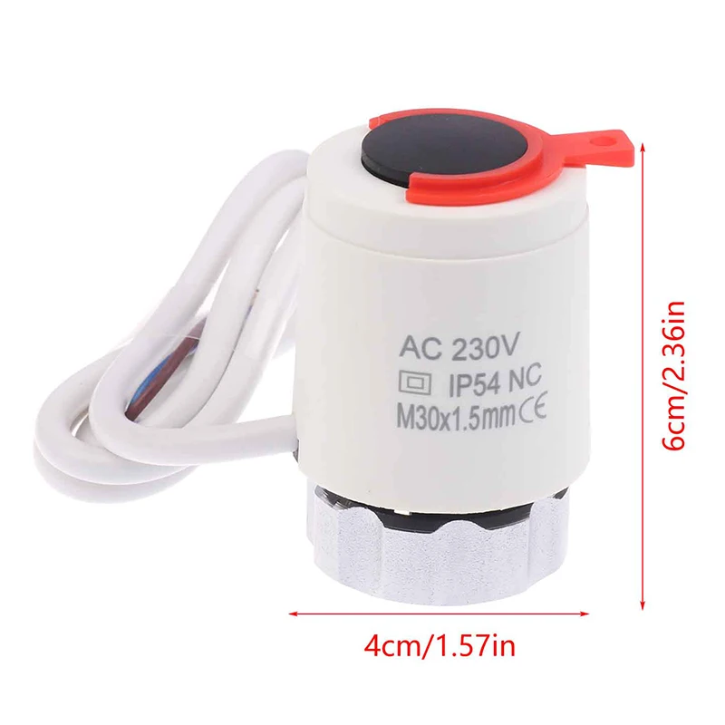 230 فولت NC صمام N58A IP54 المحرك الحراري الكهربائي المبرد للتدفئة تحت البلاط المنوع التدفئة الكهربائية صمام توسيع المنزل #6