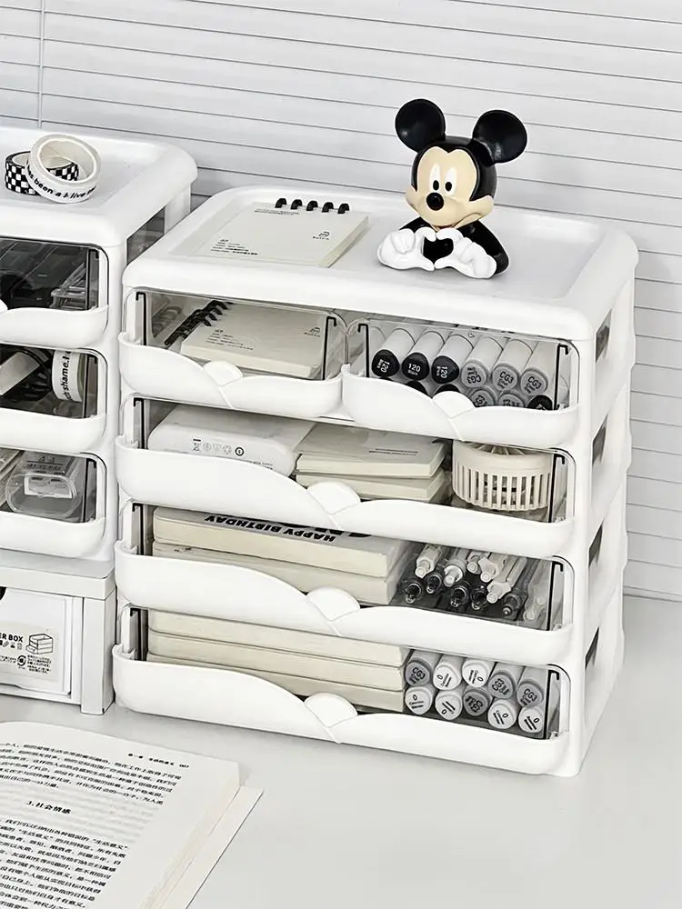 

Настольный органайзер для студентов, пластиковый ящик для хранения мелких предметов, пылезащитная подставка для организации вещей, держатель для офисных принадлежностей