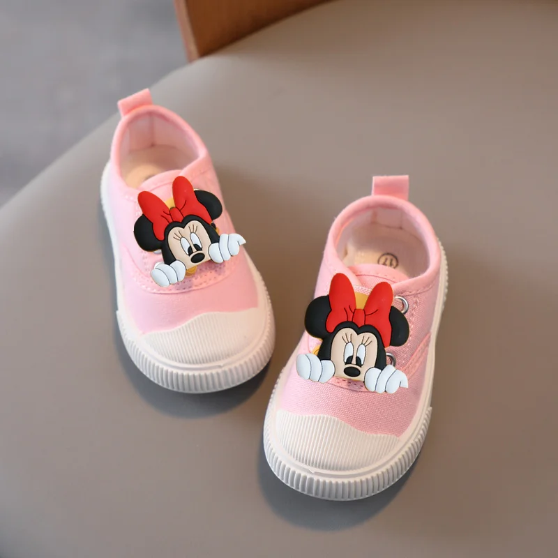 

Disney Mickey Mouse Kids Canvas Shoes Spring & Fall New Boys Baby Shoes Breathable Casual Shoes Girls Sneakers