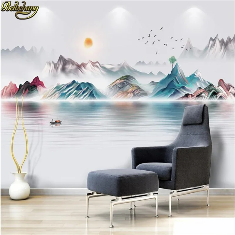 custom wall-paper Ink painting photo wall mural wallpaper for walls 3 d wall paper for living room TV background stickers