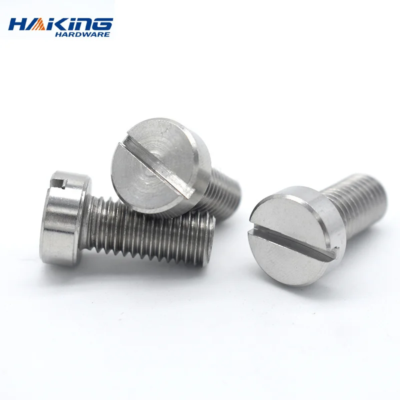 2-50pcs M1.6 M2 M2.5 M3 M4 M5 M6 M8 M10 304 A2-70 stainless steel GB65 Slotted Cap Head Slot Column Round Cheese Head Screw Bolt