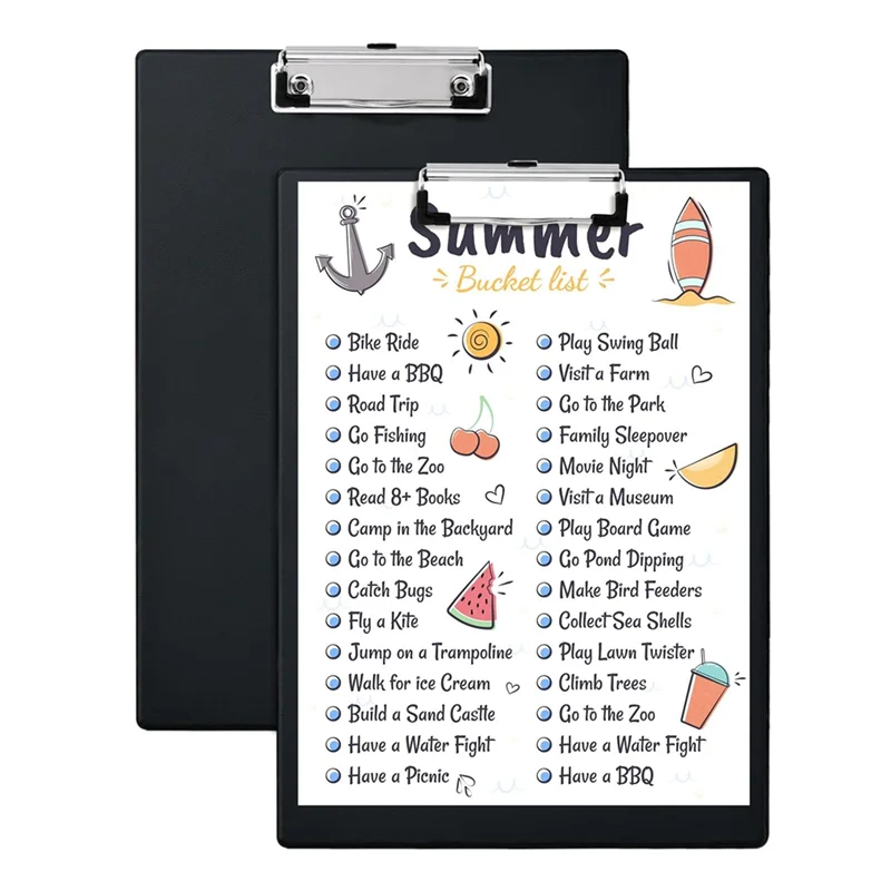 Latest Plastic Clipboards, (Set Of 5) Clipboard With Low Profile Clip, 8.9 X 12.3 Inch Clip Boards For Office, School