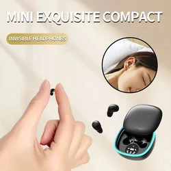 2025 MINI13-N Ultra Small Mini Invisible Wireless Bluetooth Earphones In Ear Sleep Earbuds Noise Reduction Game Call Headphones