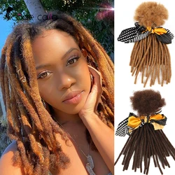 Strands Dreadlock Extensions for Men/Women Afro Kinky Straight 100% Human Hair Handmade Loc Extensions Hair Braids Crochet Hair