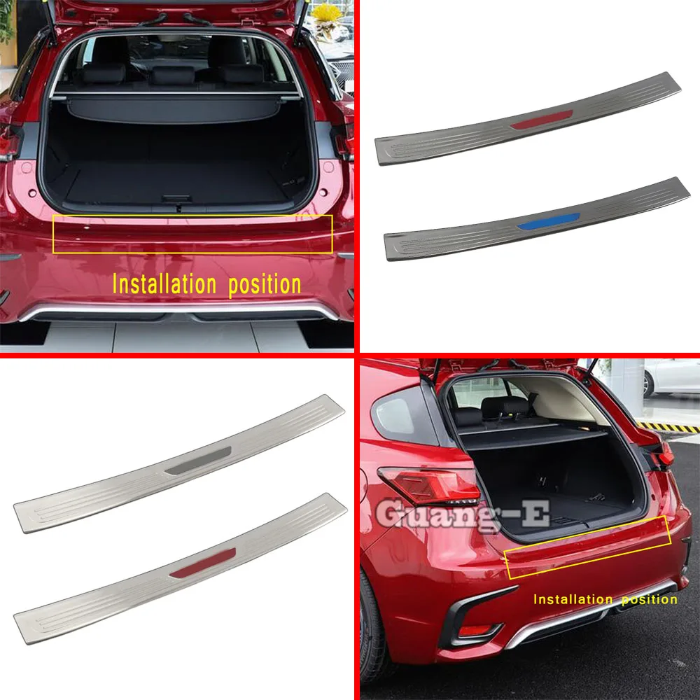 

Car Sticker Body Back Rear Pedal Door Scuff Plate Frame Outnside Threshold Trunk For Lexus CT CT200h 2019 2020 2021 2022 2023
