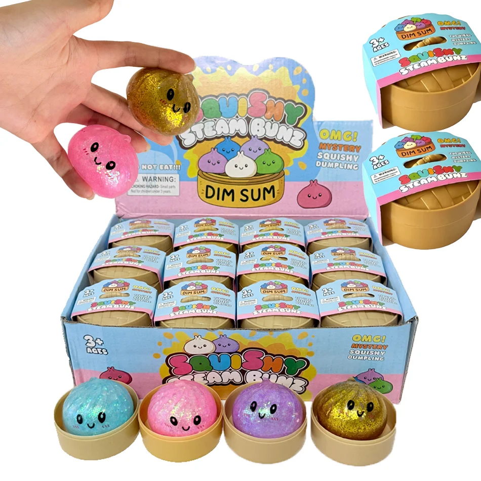 new-glitter-dumpling-squishy-maltose-series-with-box-dumplings-sensory-squeeze-toy-for-stress-relief-random-color
