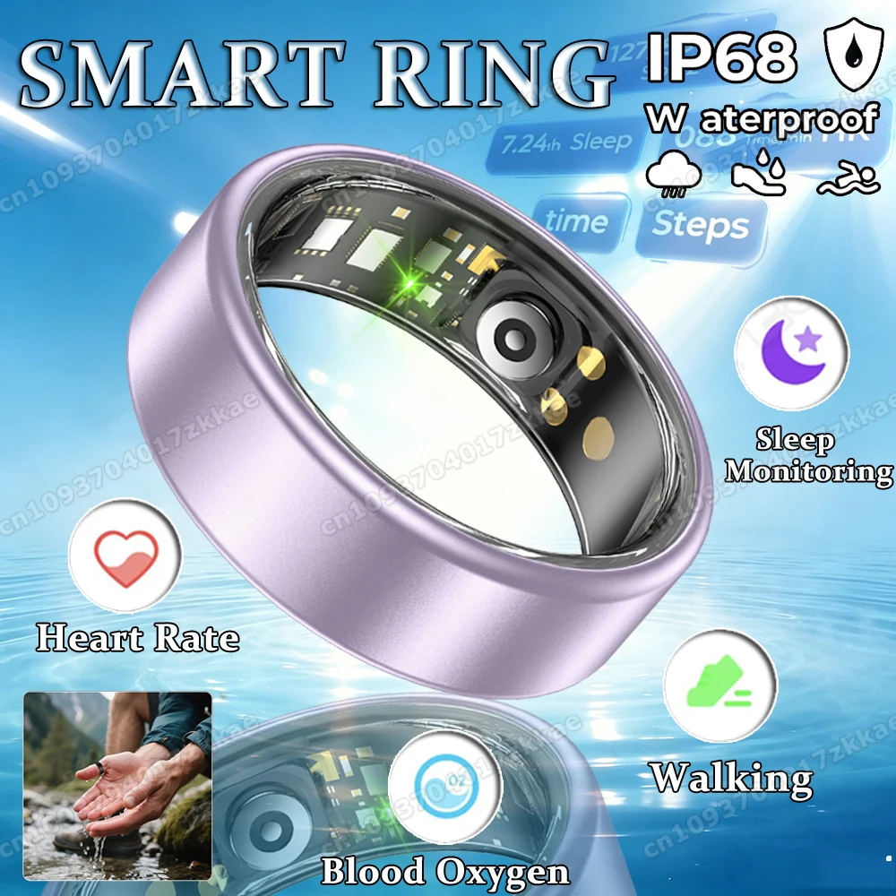 2026 Upgraded Smart Ring Heart Rate Sleep Health Monitoring Rings Camera Control Sports Pedometer Walking Waterproof Smartring
