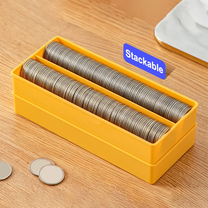 Portable Storage Box Paper Money Album Currency Banknote Case Coin Storage Collection Boxes Holder Transparent Plastic Case