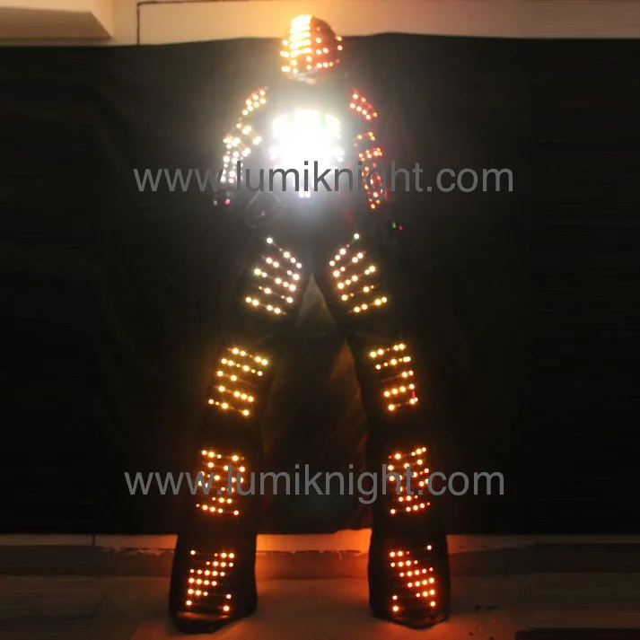 Traje de Robot LED Digital de alta tecnología/ropa LED/disfraces de Robot LED/disfraz LED