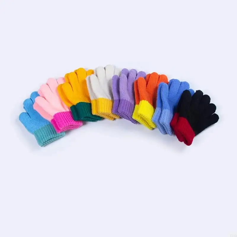 

Y88D Baby Acrylic Knit Gloves Soft Warm Winter Mittens For Newborn Infant 2-4 Years