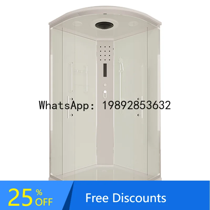 CZ Overall Shower Room Curved Fan-Shaped Glass Shower Enclosure Bathroom Partition Waterproof