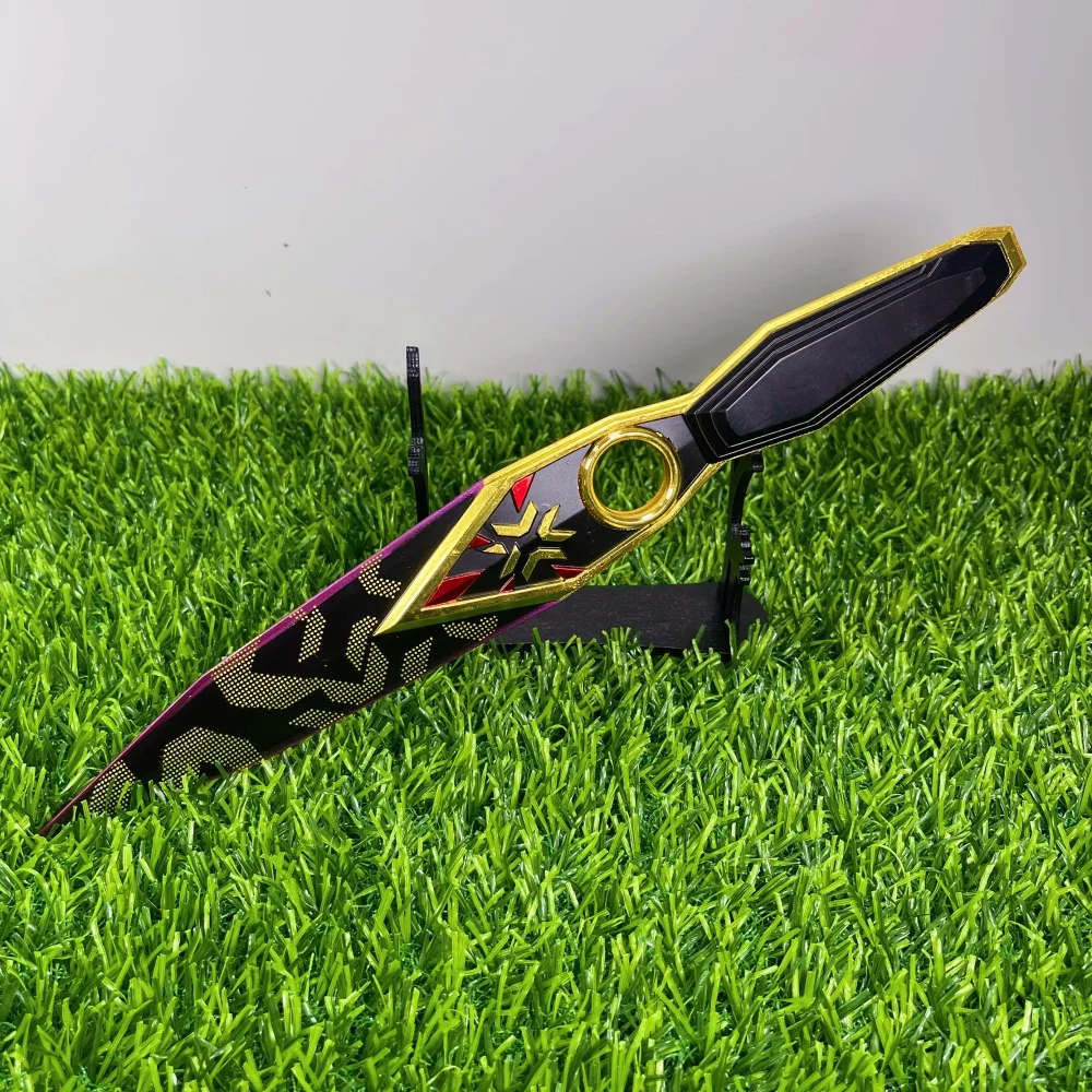 11.6inch Valorant Ninja Star Katana Anime Cosplay Prop Real Size Japanese Katana Kunai Metal Sword Knife Blade Samurai Sabre Toy