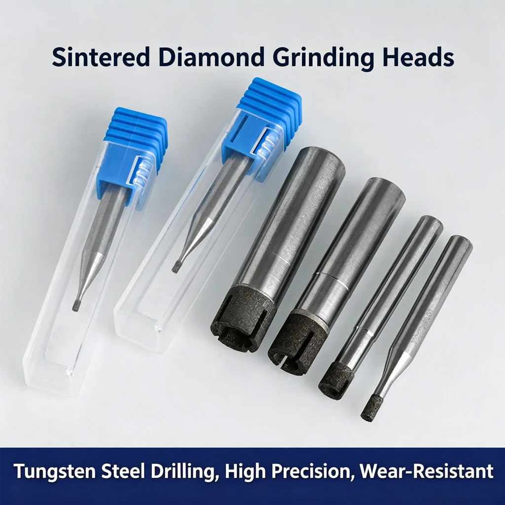 SDC Sintered Diamond Grinding Head 6mm Shank for Ceramic Alloy Internal Hole Precision Grinding