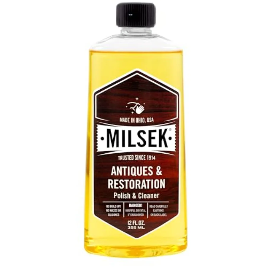 

Antiques and Restoration Polish and Cleaner - Home Essential Cleaning Supplies for Home Improvement of any Wood Antiques or Hei