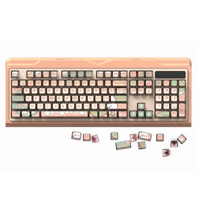 Mechanical keyboard ball cap pudding keycap high content PBT two-dimensional theme wind, keycap