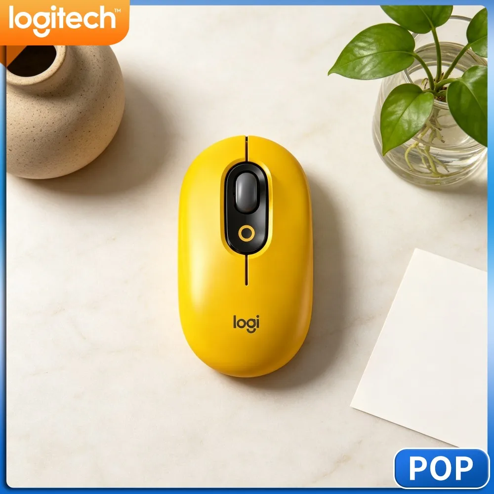 Logitech M350 POP Dual‑Mode Pebble Mouse Stable‑Optical‑Tracking Mute‑Scroll For Cargo‑Warehouse Supervisors Work