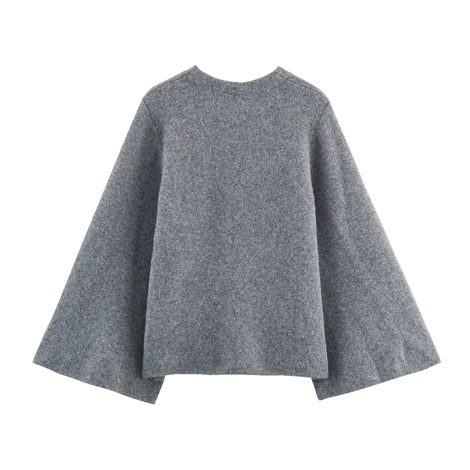 Cleanfit Knitted Coat Women Lazy Elegant Open Sleeve Tie Waist Cardigan Quiet Luxury Winter Commuter Outerwear Jacket