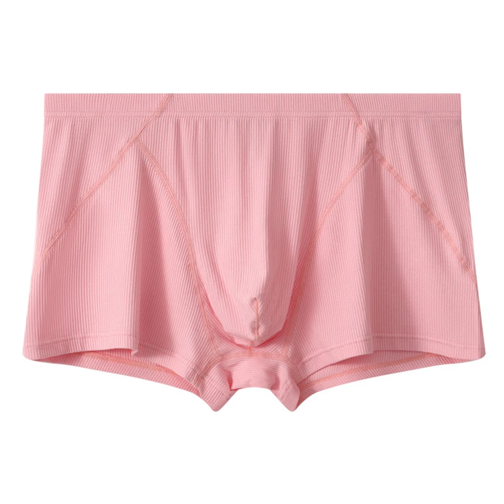 سراويل داخلية للرجال، سراويل بوكسر للارتداء اليومي، نسيج بوليستر، طول منتظم، لون خالص، جميع المواسم #4