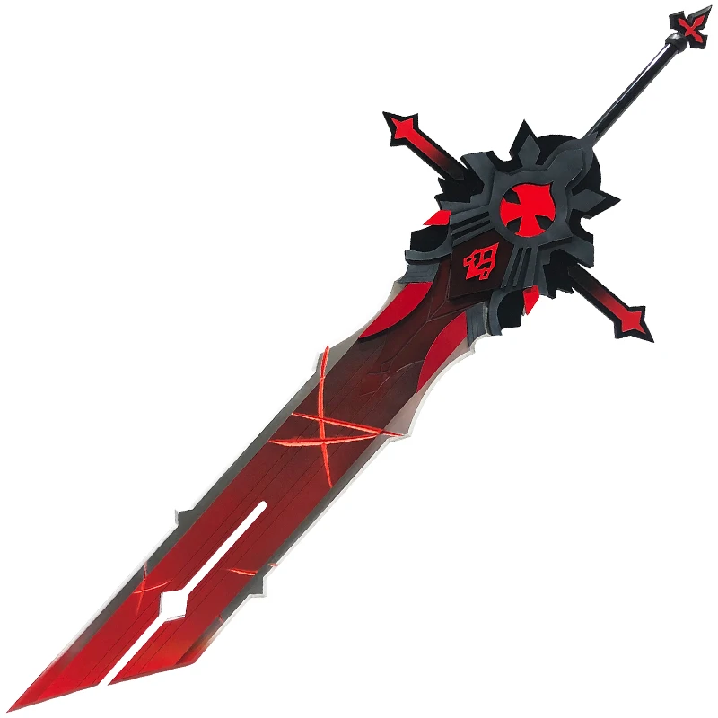 Game Genshin Impact Diluc Cosplay Sword Prop Razor Chongyun 5 Star Weapons for Halloween Christmas Party Comic Exhibition Props