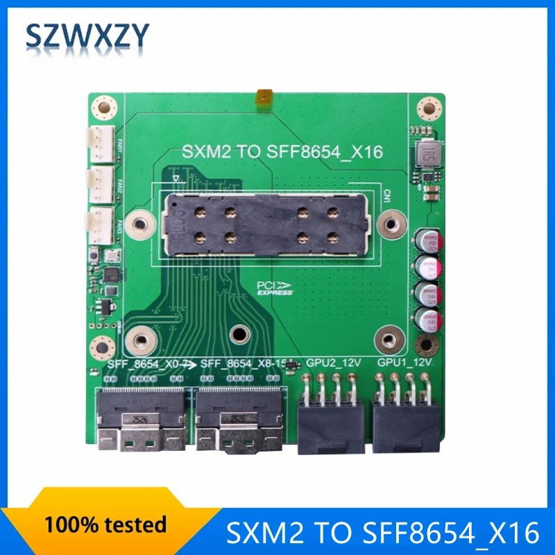 SXM2 TO SFF8654_X16 Riser Card For NVIDAI V100 P100 SXM2 GPU