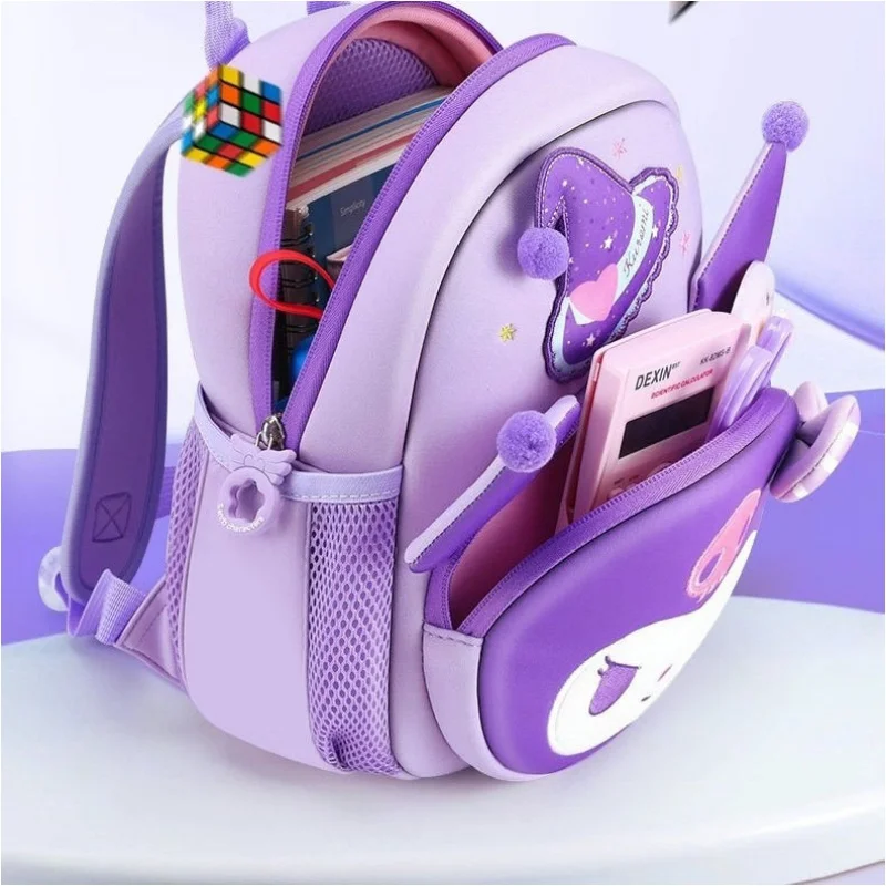 2024 new Sanrio Hello Kitty Primary School Bag Girls Large Capacity Backpack 1-6th Grade Cartoon Cute Kuromi Childrens schoolbag