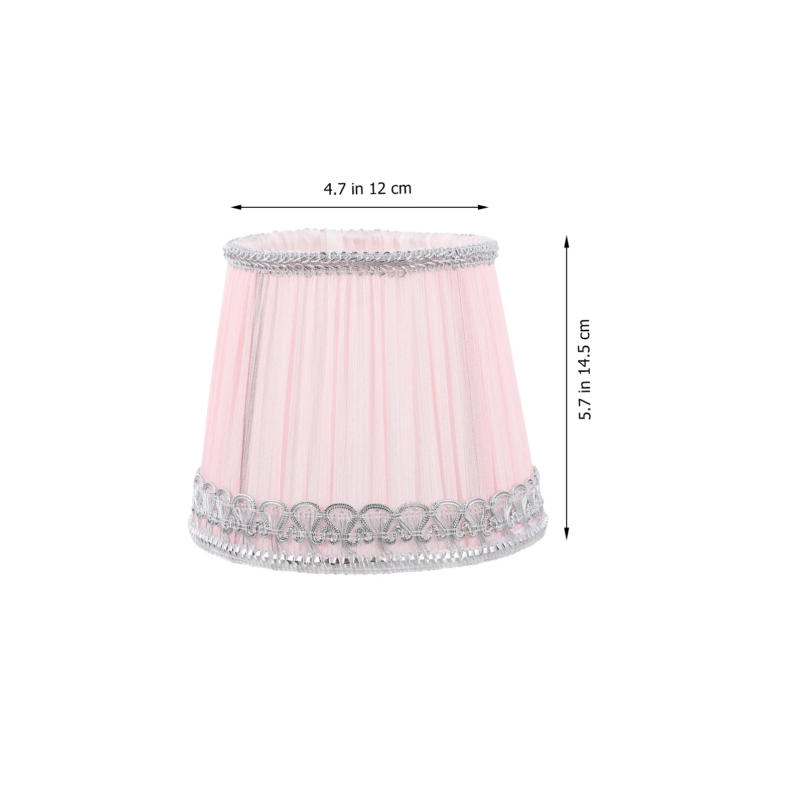 

Chiffon Pleated Lampshade Replacement Light Cover Indoor Lamp Shade Accessory Decorative Warm Glow Bedroom Living Room