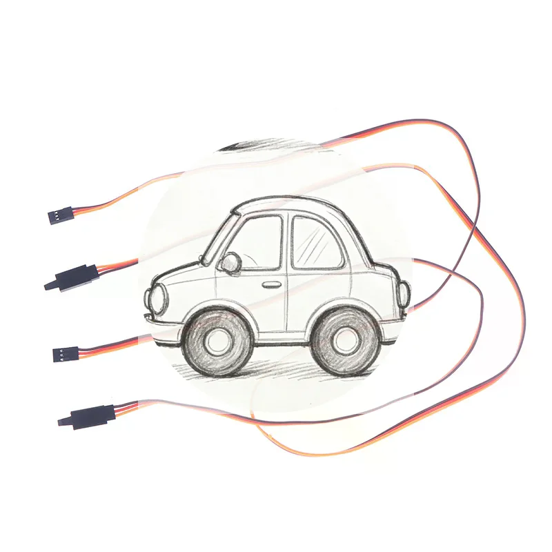 

10 шт. Усиленные кабели-удлинители для сервоприводов (60 жил), 10-100 см, JR (папа-мама) для радиоуправляемых моделей самолетов, вертолетов, автомобилей