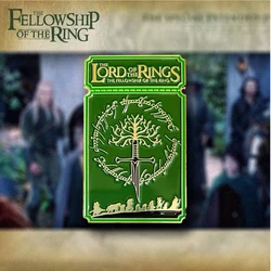 LOR Movie Ticket Stub Metal Badge Fellowship-of-the-Ring Brooch Fantasy Movie Enamel Pin