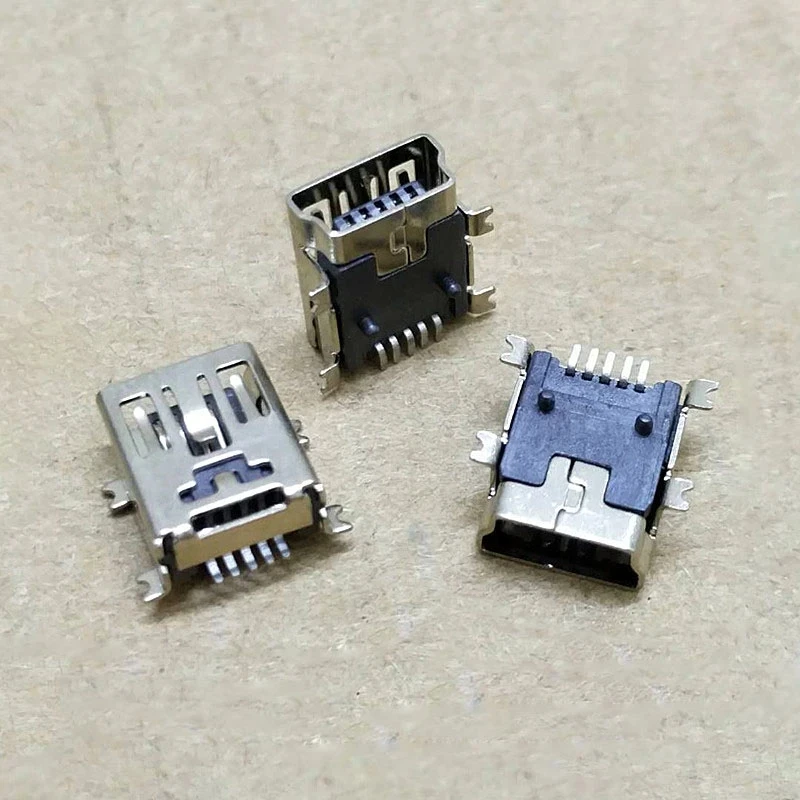 10PCS Mini USB SMD 5 Pin Female Mini B Socket Connector Plug