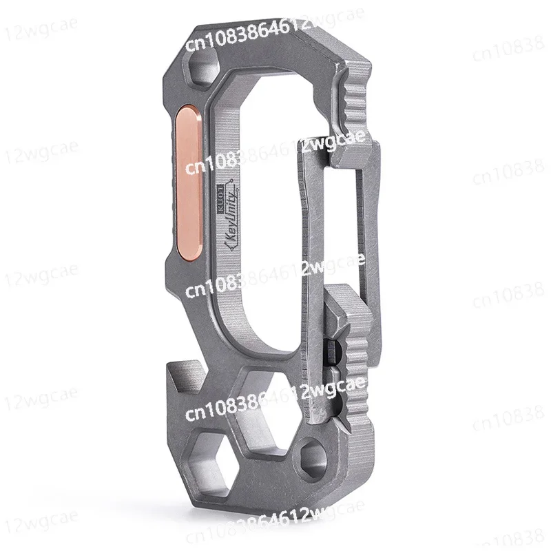 KU01 titanium alloy EDC multifunctional tool outdoor wrench bottle opener car keychain