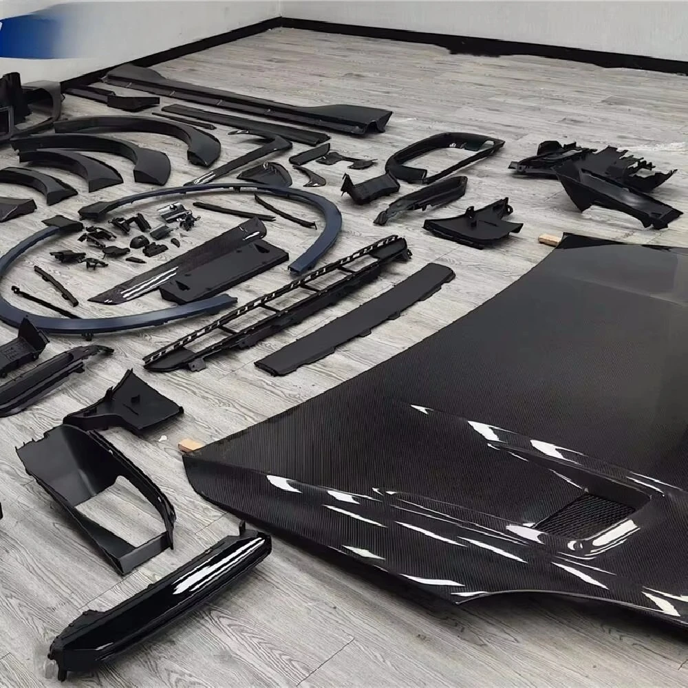 Carbon Fiber M Body Kit for Coupe with large bumper, side skirt, rear diffuser retrofit
