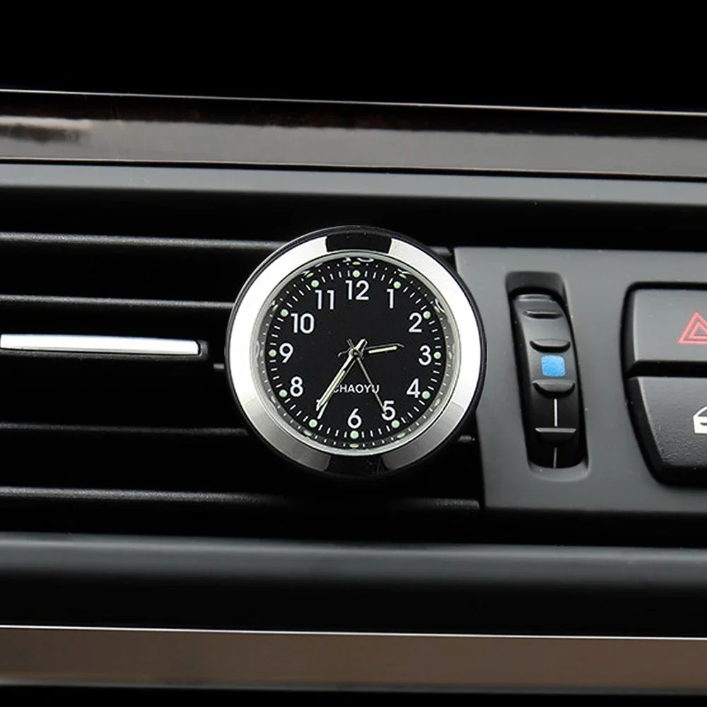 Car Clock Luminous Automobiles Internal Stick-On Mini Digital Watch Mechanics Quartz Clocks Auto Ornament Car Accessories Gifts
