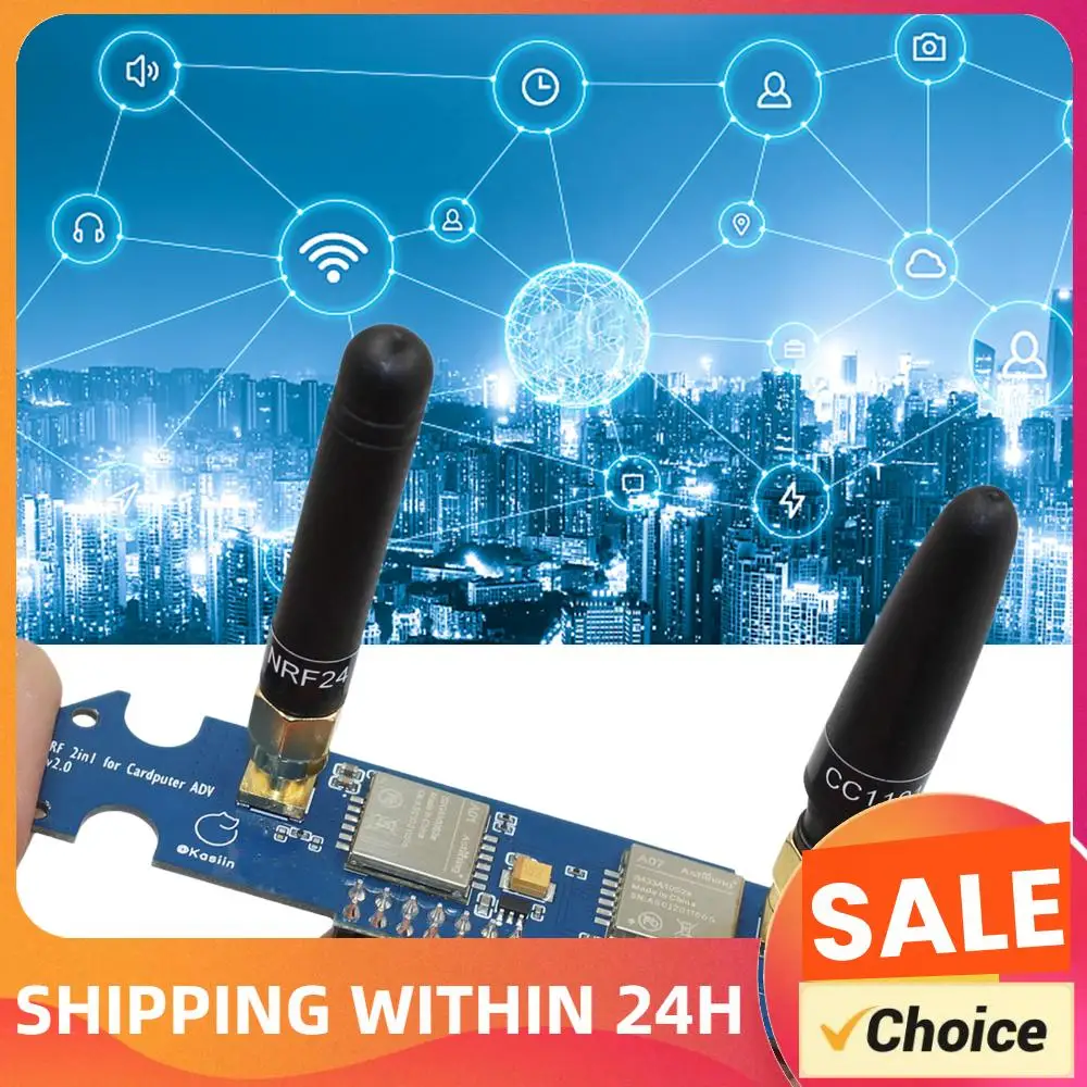 

For M5stack Cardputer ADV Dual-Band RF Modules with Antennas 2.4G/433M Signals Antenna Enhancing Boards