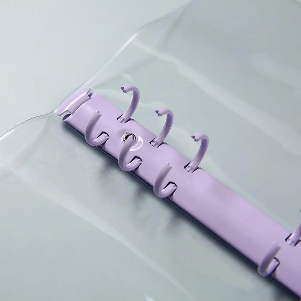 Office School Binder Waterproof A6 Binder Soft Notebook with Rose Gold Cover Office School Supplies for Students Travelers A6