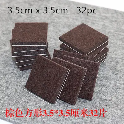 18-128 pcs Felt Chair Leg Pads 5mm Thick  Floor Scratch Protector Mat Mute Non-slip Self Adhesive DIY Furniture Accessories - Image 7
