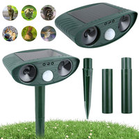 Ultrasonic Animal Repellent with Motion Sensor Solar Animal Deterrent Repeller Waterproof Cat Dog Repellent for Garden